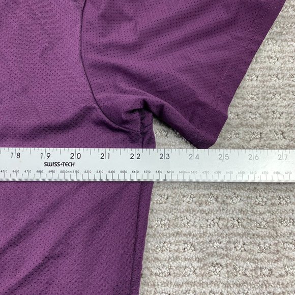 FILA F4 Athletic Shirt Men Large L Purple Gray Polyester Running Gym Workout - Picture 10 of 11